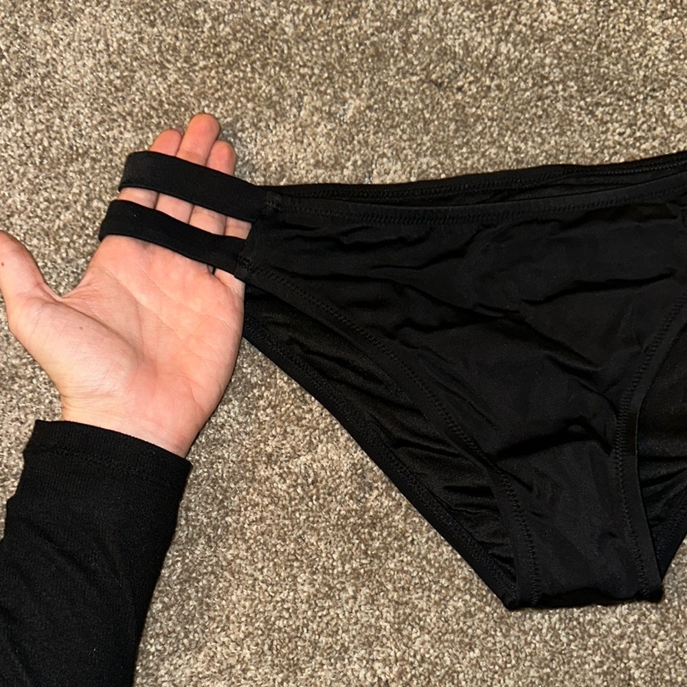 Strappy Black Bikini Bottom